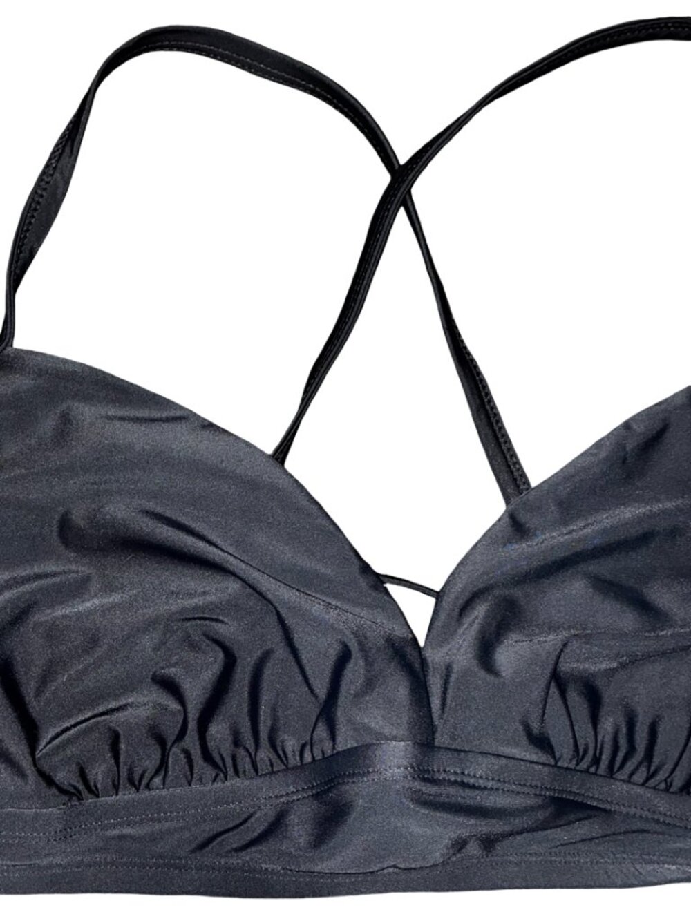 Sz.1X (16W-18W)*Time And Tru*Black Strappy Bikini Top Only - Picture 2 of 7